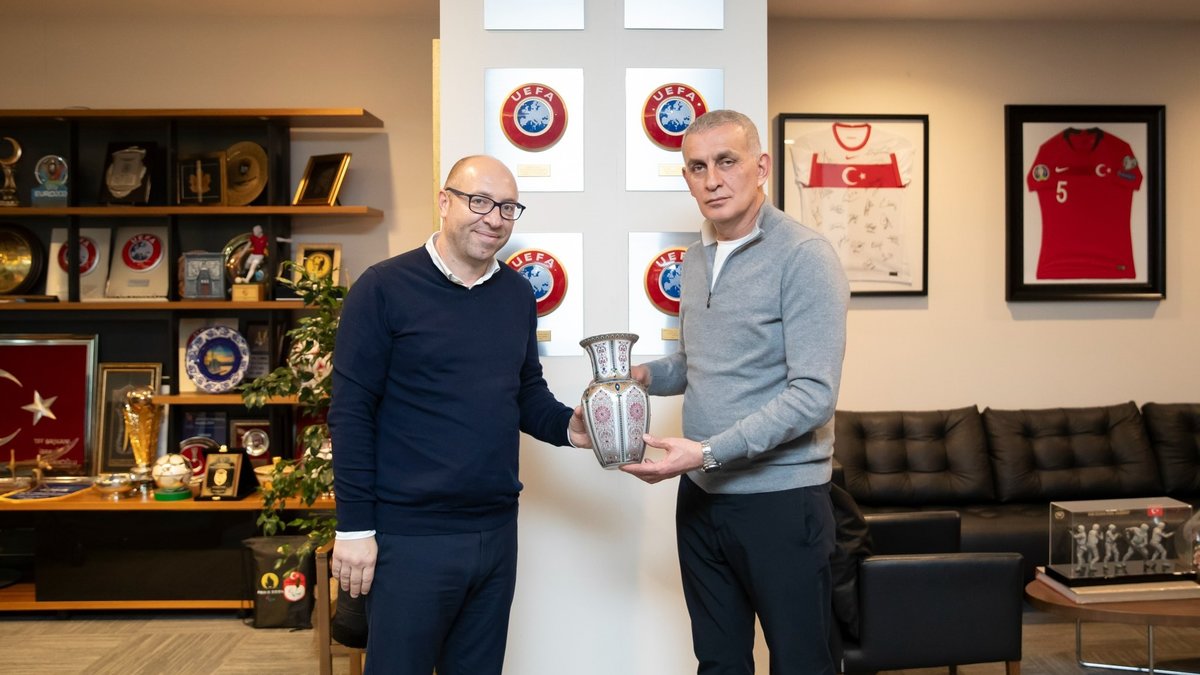 Malta Futbol Federasyonu Başkanı’ndan İbrahim Hacıosmanoğlu’na ziyaret