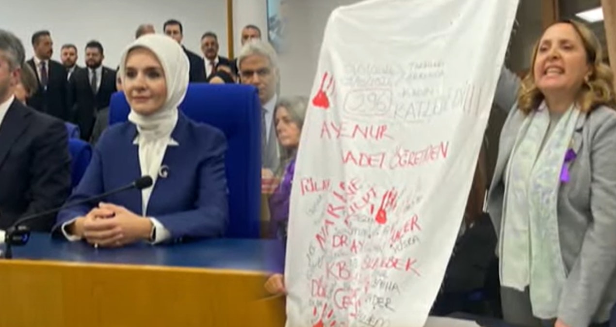 Meclis’te protesto varken bir bayan daha katledildi!