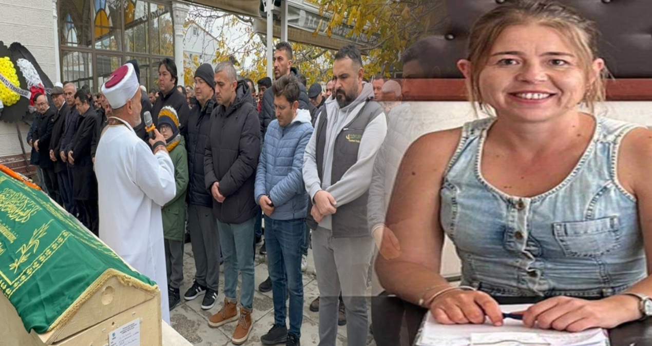 Oğlu tarafından öldürülen anne son seyahatine uğurlandı