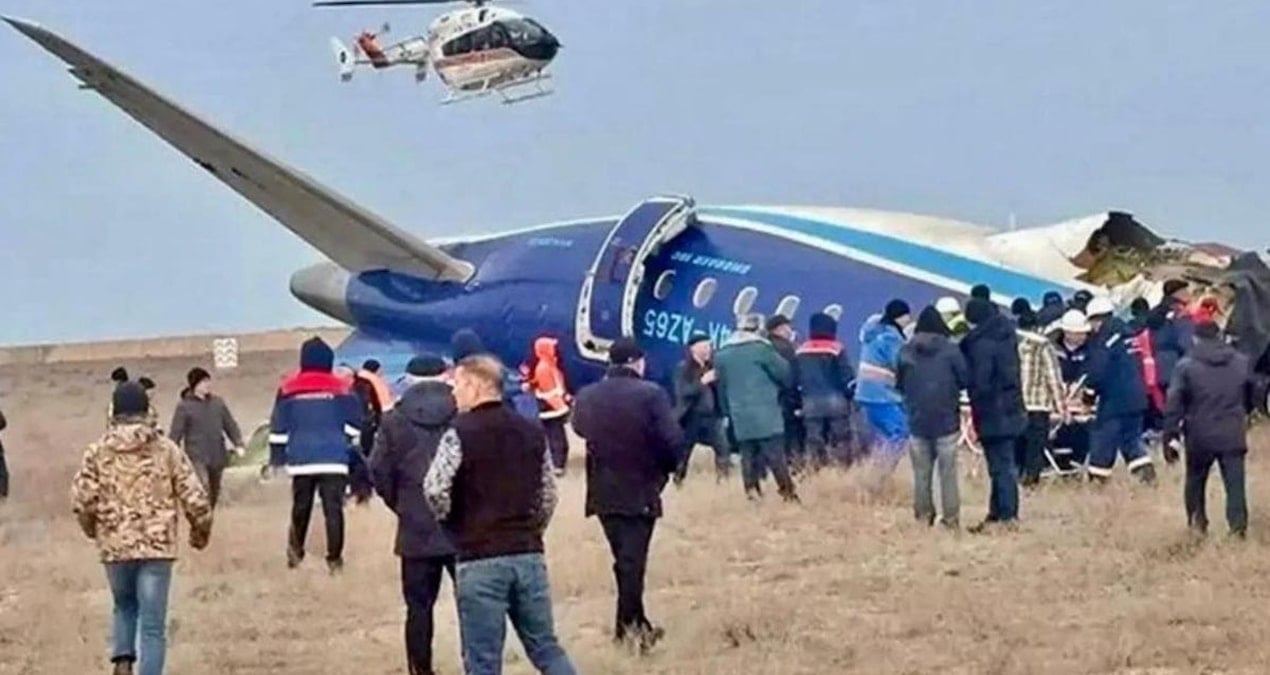 Kazakistan’da düşen uçak Rus Füzesi ile vurulmuş