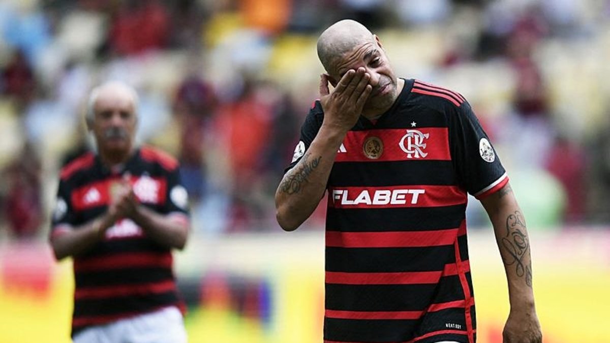 Maracana’da duygulandıran jübile! Adriano gözyaşlarına boğuldu