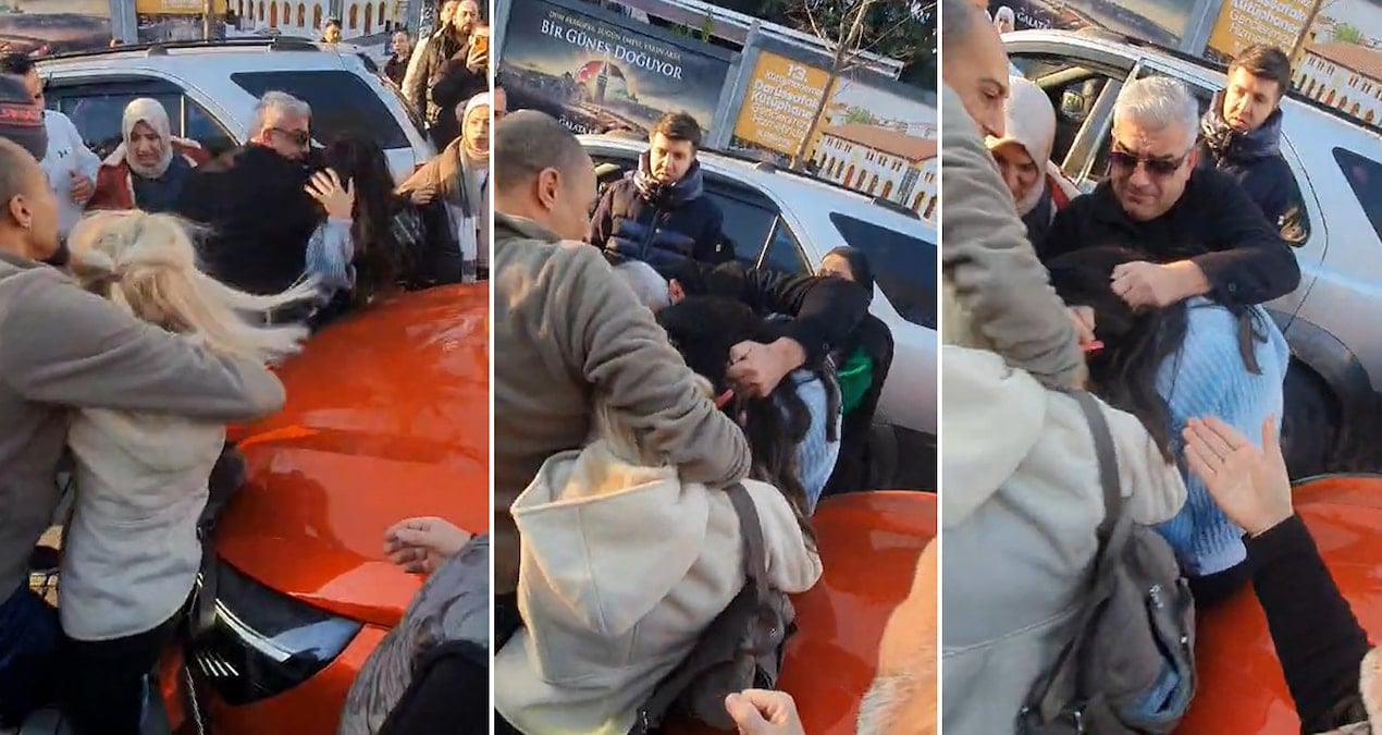 Park yeri arbedesinde turist bayana darp: ‘Burası Türkiye’ diyerek tepki gösterdiler