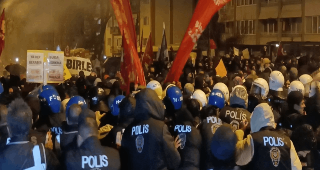 Bursa’daki protesto şovlarında 19 kişi tutuklandı