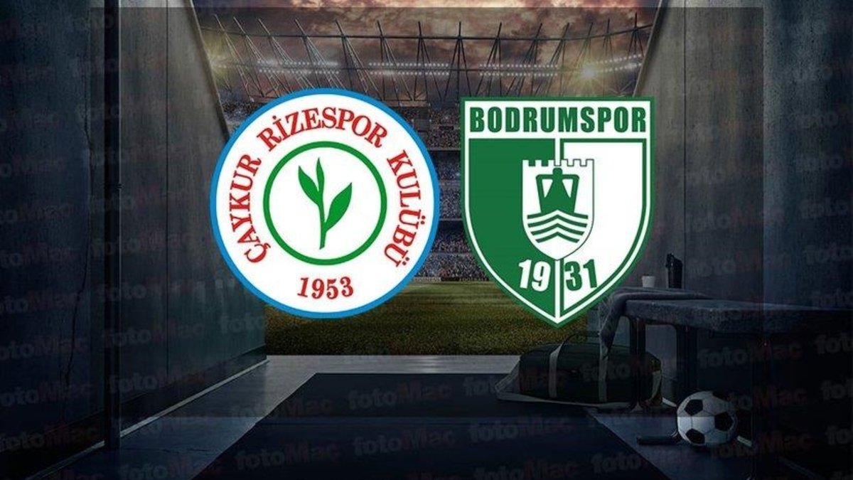 Çaykur Rizespor-Sipay Bodrum FK maçı CANLI (Trendyol Süper Lig)