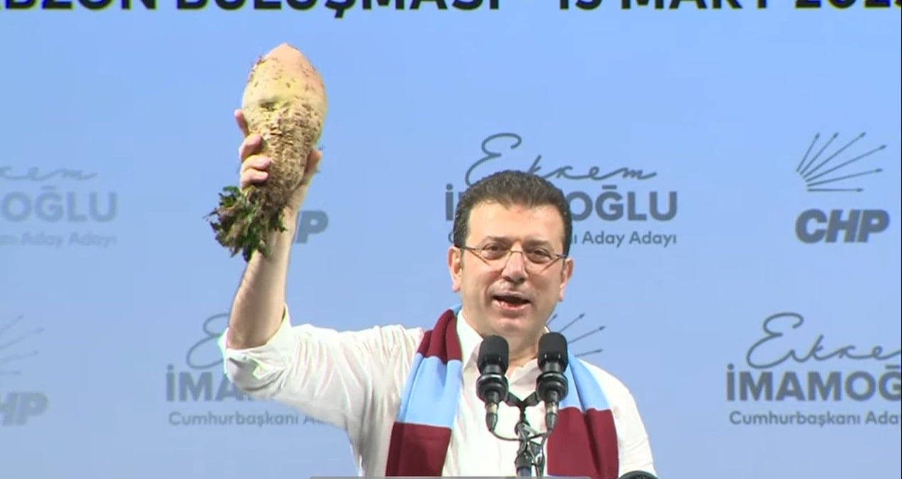 İmamoğlu’na turp veren vatandaştan Erdoğan’a davet