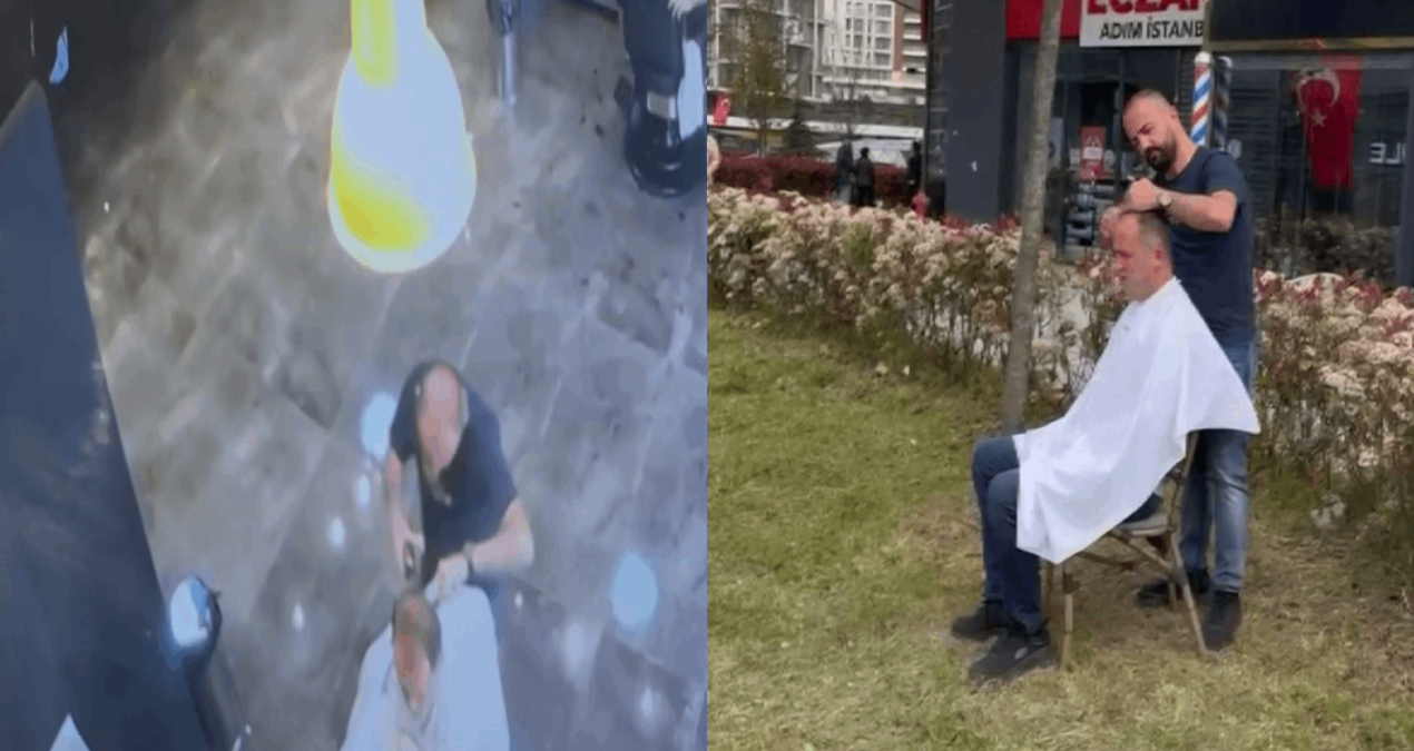 Başakşehir’de zelzeleye traş yaparken yakalandılar: Bu türlü devam ettiler