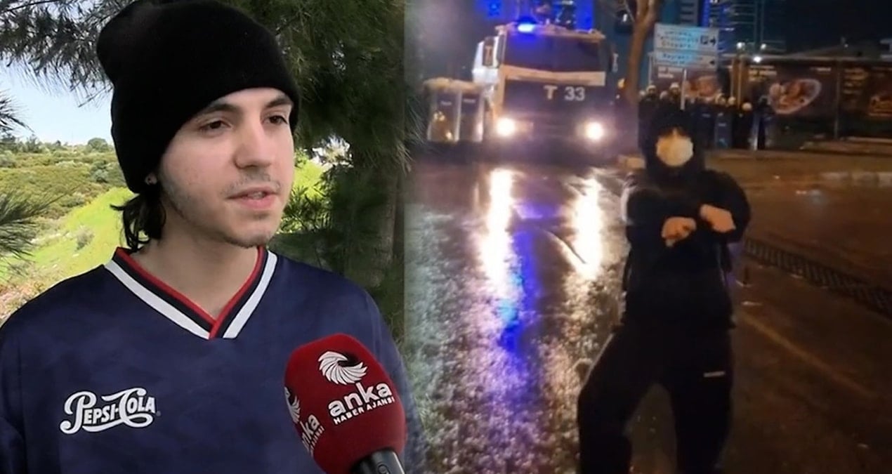 TOMA önünde dans eden üniversite öğrencisi: Gangnam Style oynuyordum