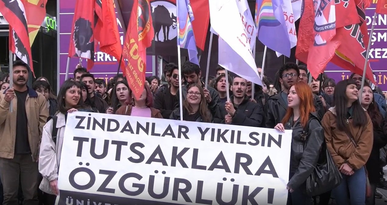Tutuklu öğrenciler için Ankara’da protesto