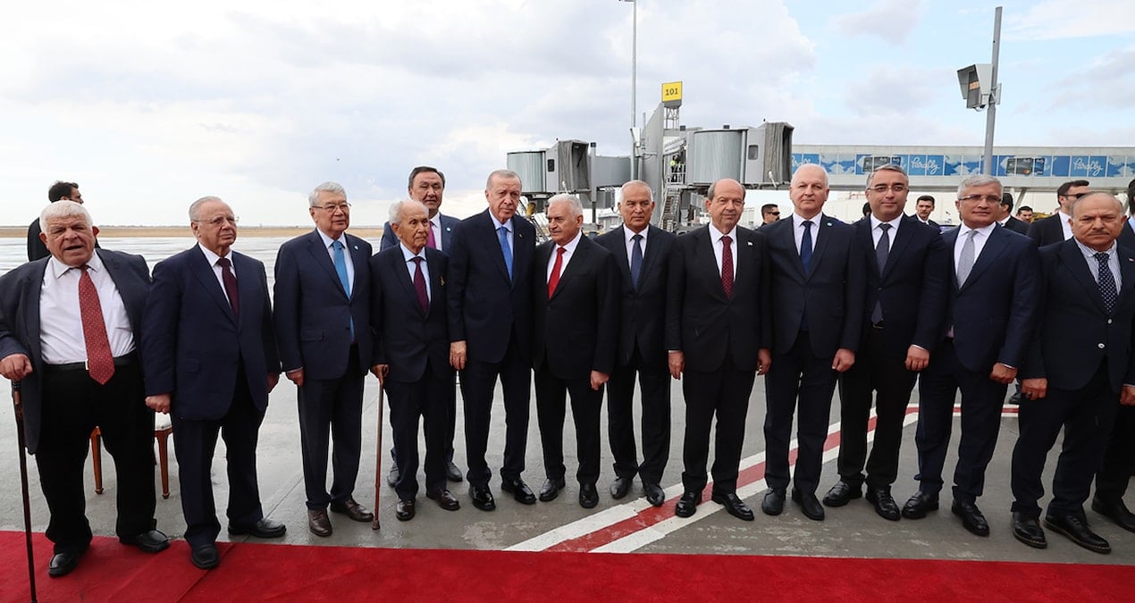 Erdoğan Kıbrıs’ta: Bugün bu topraklara bir mühür daha vuruyoruz