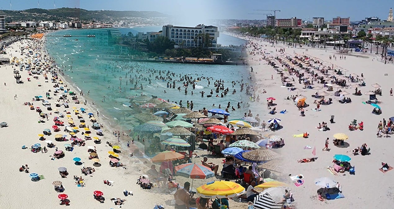Bayramda serinlemek isteyenlerin uğrak yeri sahil ve plajlar oldu