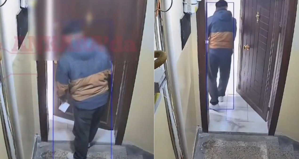 Kurye siparişi teslim ettikten sonra kadın müşterinin evine girmeye çalıştı