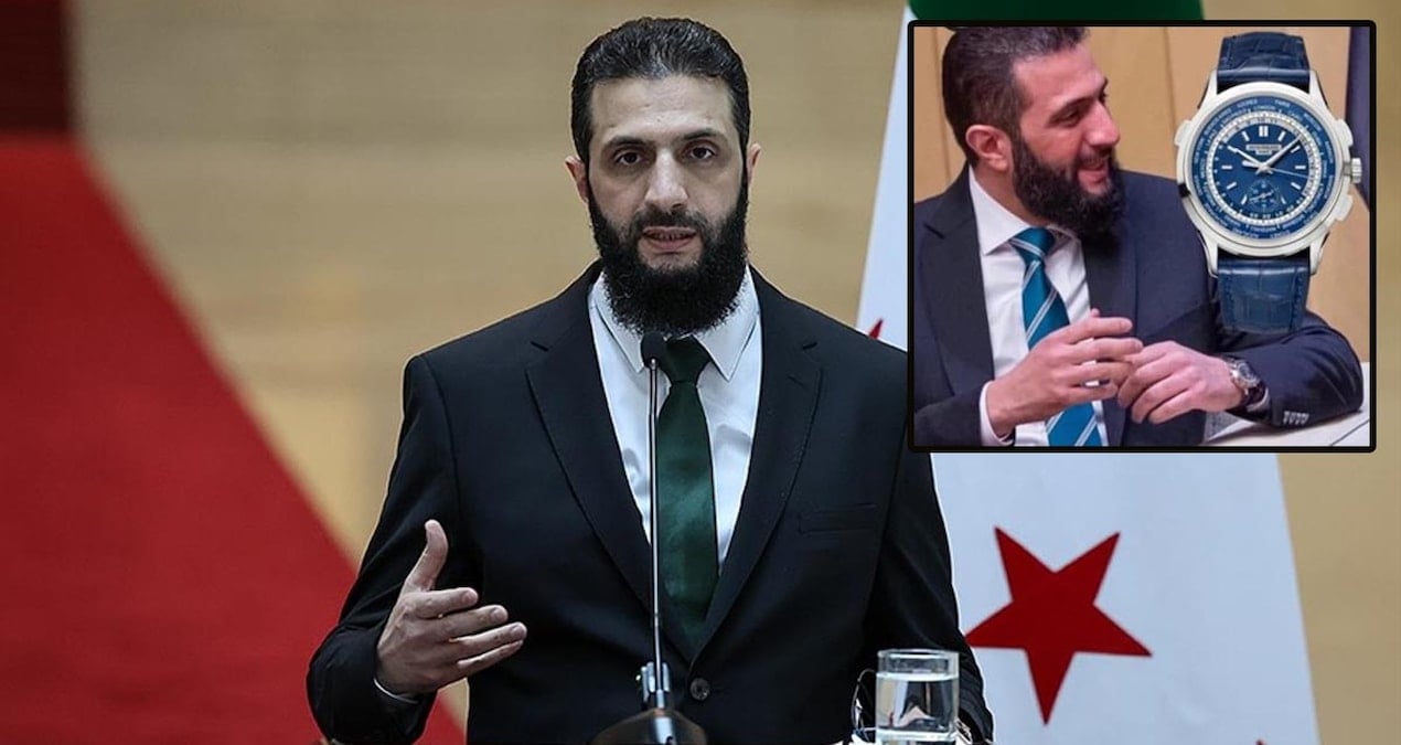Halk yokluk Şara varlık içinde! Lüks saati gündem oldu
