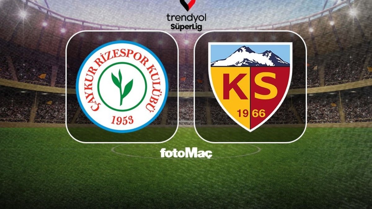 Çaykur Rizespor-Zecorner Kayserispor maçı CANLI İZLE | Trendyol Süper canlı