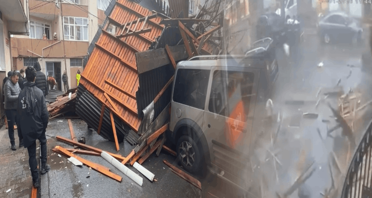 Fırtınada ölümden koşarak kurtuldular