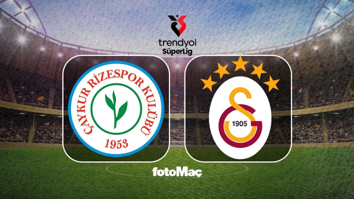 CANLI | Çaykur Rizespor – Galatasaray maçı ne zaman, saat kaçta, hangi kanalda?