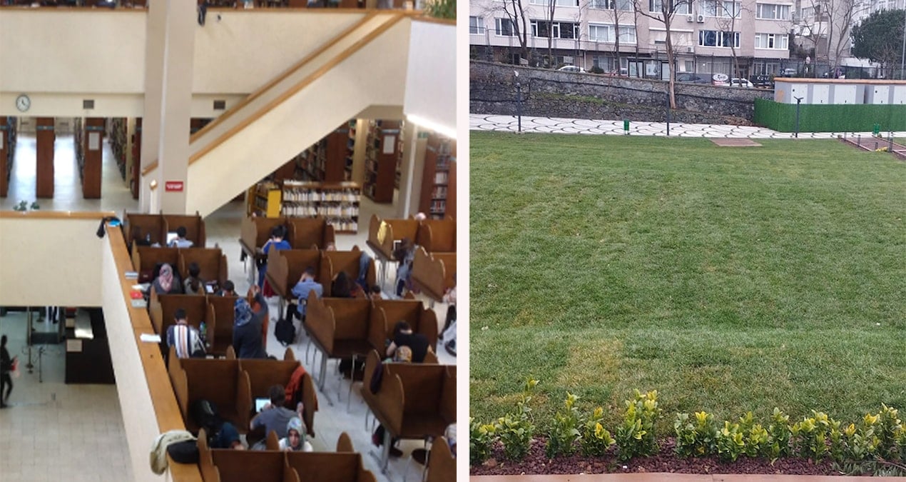 Kayyum Rektör 800 bin kitaplı kütüphaneyi çayır yaptı