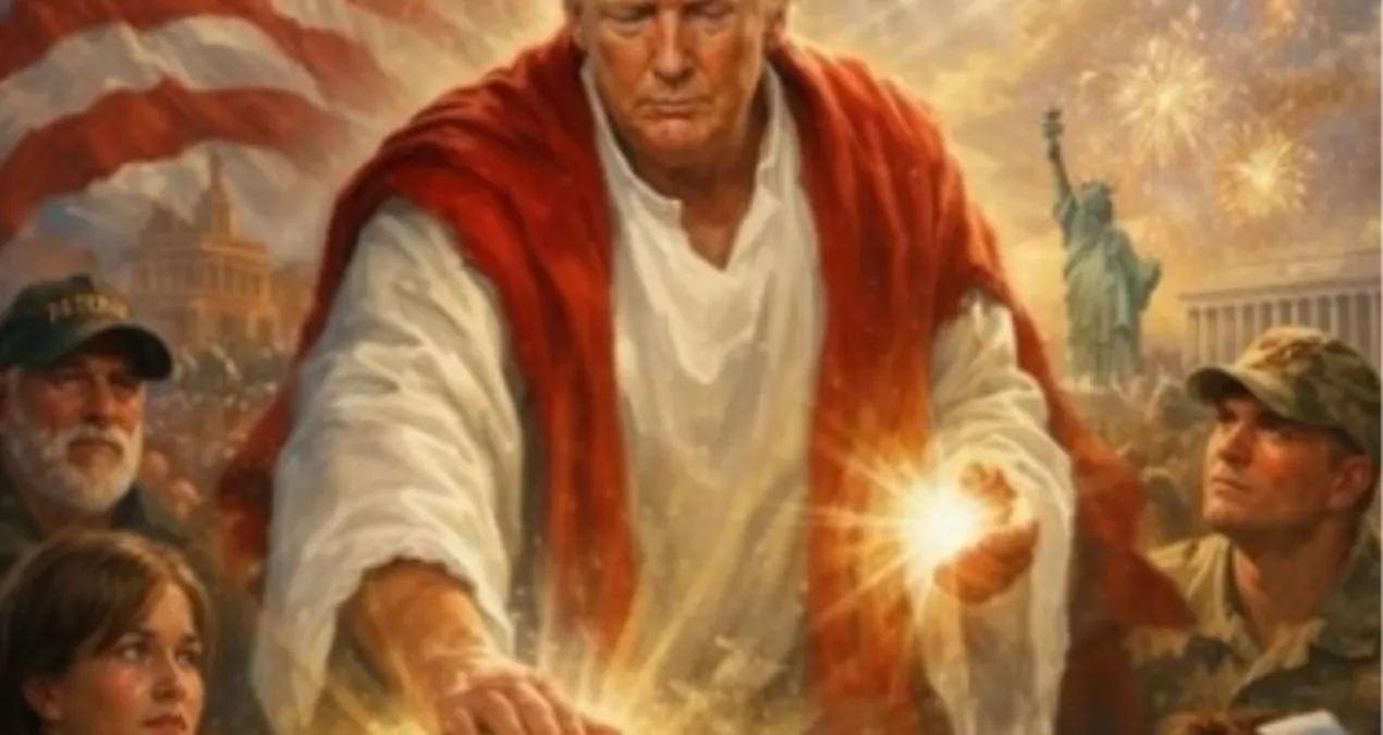 Trump, Hazreti İsa gibi tasvir edildiği görseli 12 saat sonra sildi