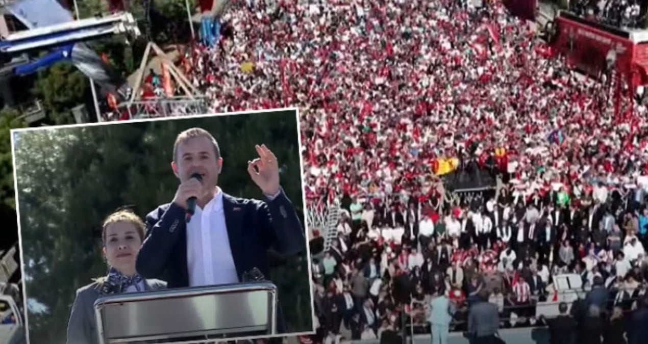 AKP’ye geçecek denilen başkan tıklım tıklım dolu meydandan cevap verdi