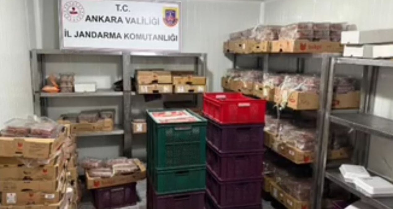 Ankara’da 40 ton et ele geçirildi