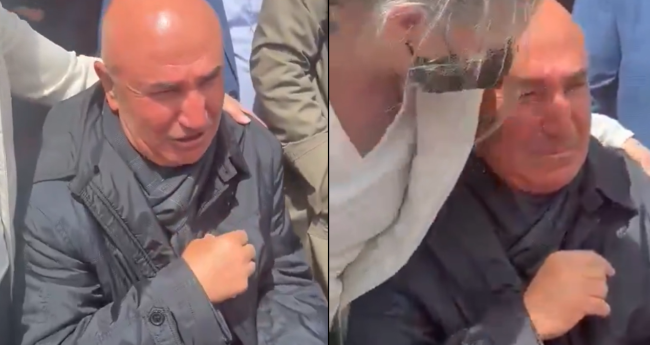 Baba ocağında polisleri gören Mahmut Tanal hüngür hüngür ağladı