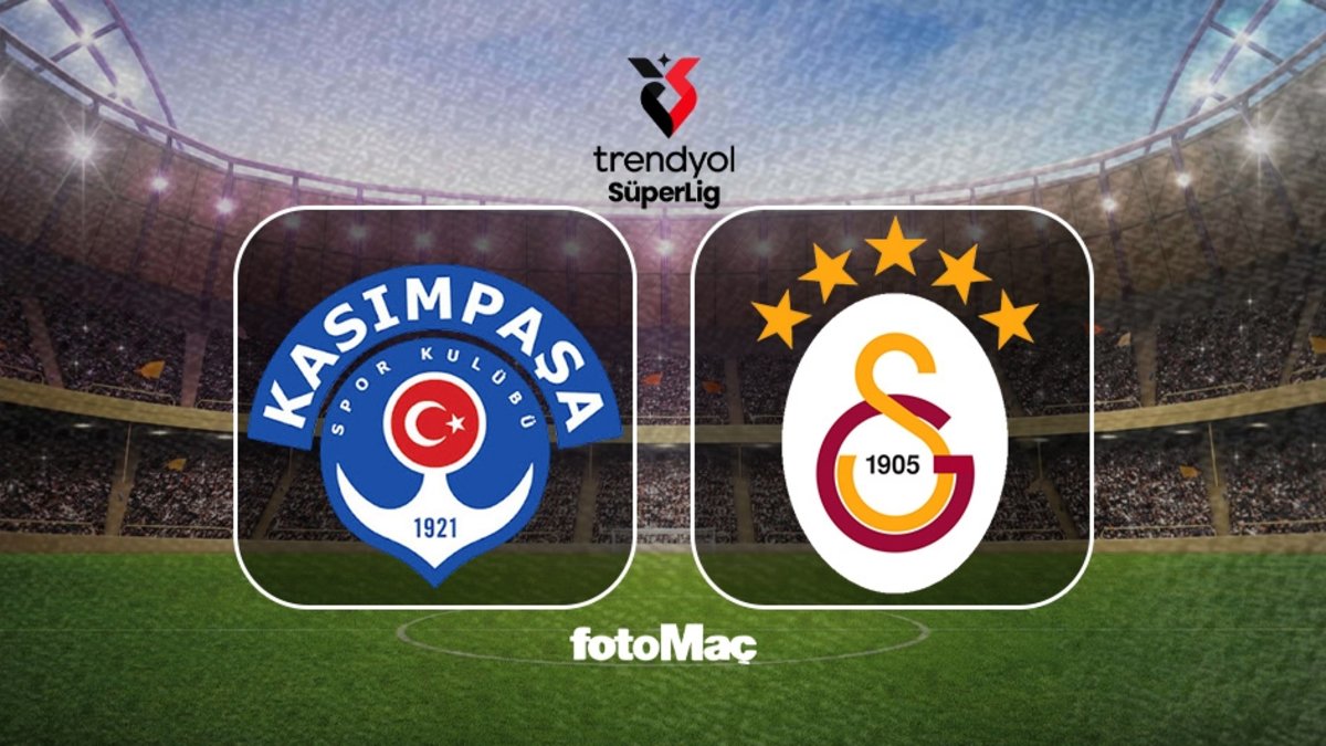 CANLI | Kasımpaşa – Galatasaray maçı saat kaçta, hangi kanalda?