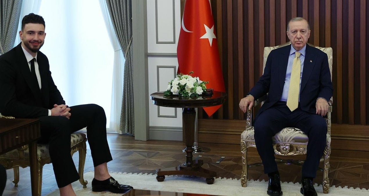 Cumhurbaşkanı Erdoğan, Alperen Şengün’ü kabul etti