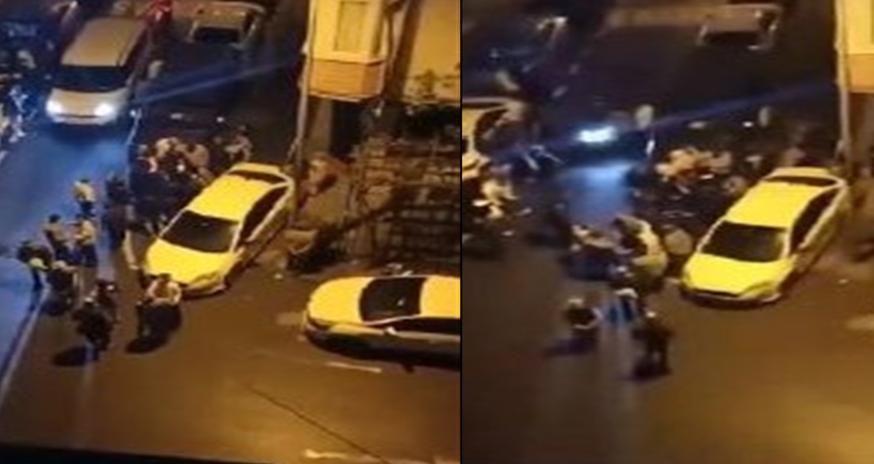 Evlerinin önüne araç park eden adamı hastanelik ettiler