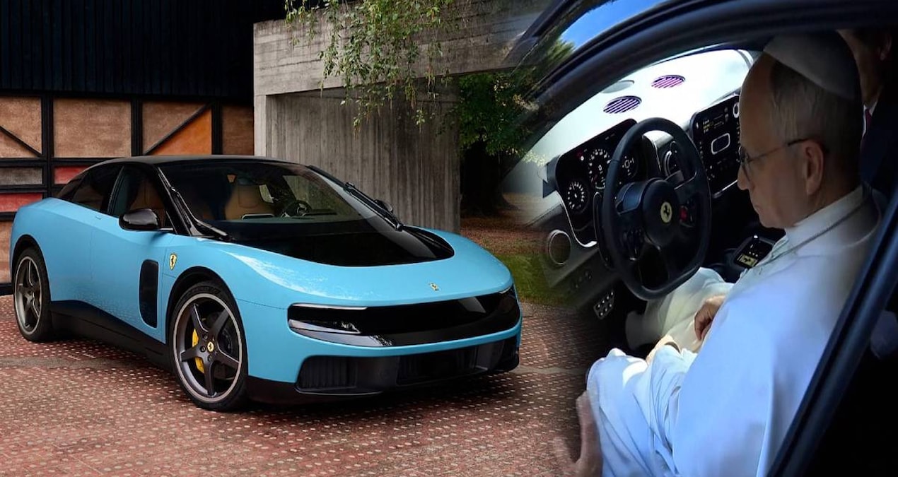 Ferrari’nin elektrikli süper aracını ilk deneyen Papa 14. Leo oldu