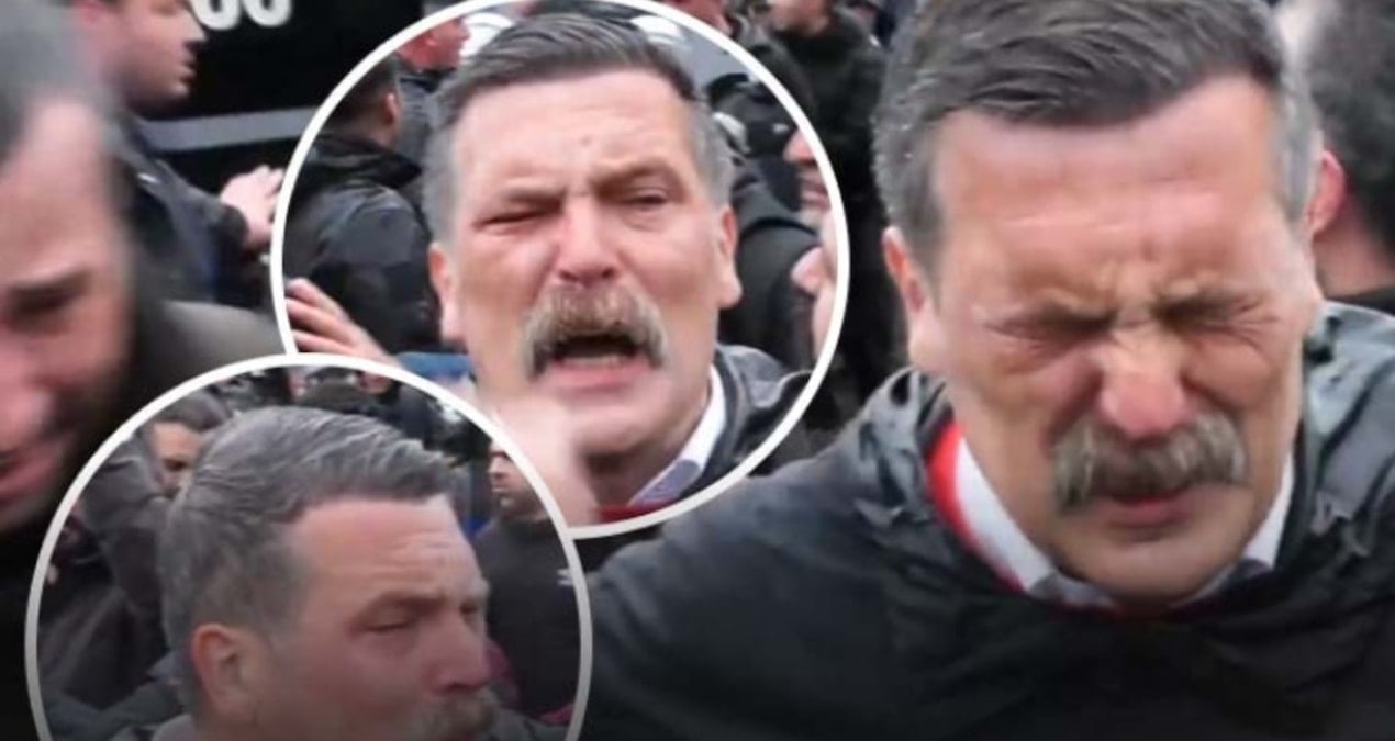 İşçi Partisi Genel Başkanı’na İşçi Bayramı’nda biber gazı