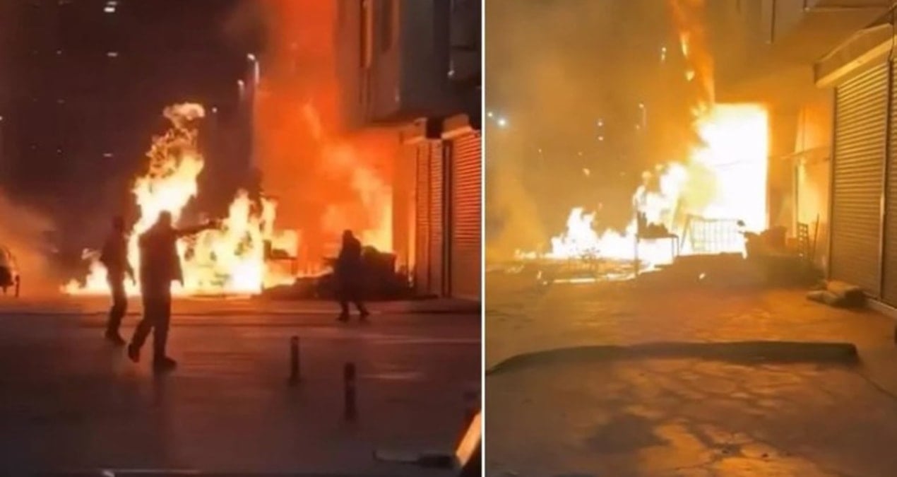 İstanbul’da büyük yangın! Çok sayıda dükkan hasar gördü
