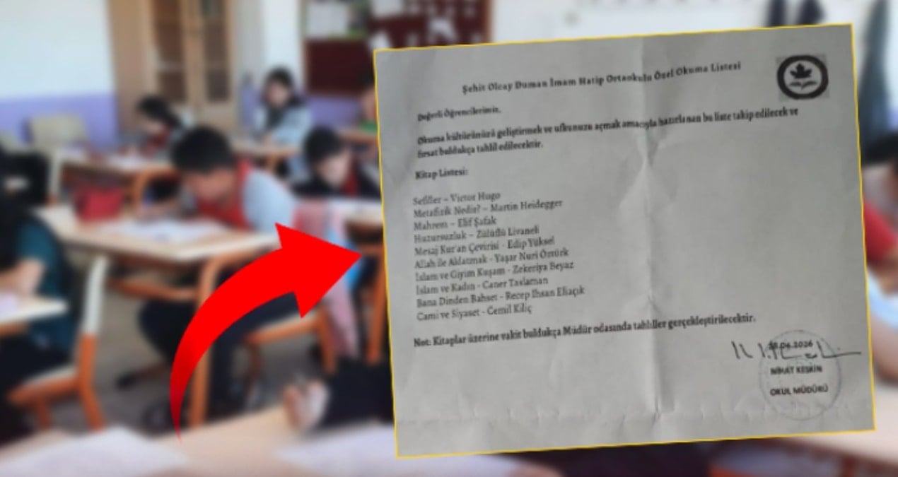 İstanbul’daki imam hatipte ‘kitap listesi’ muamması: Okul müdürü açığa alındı!