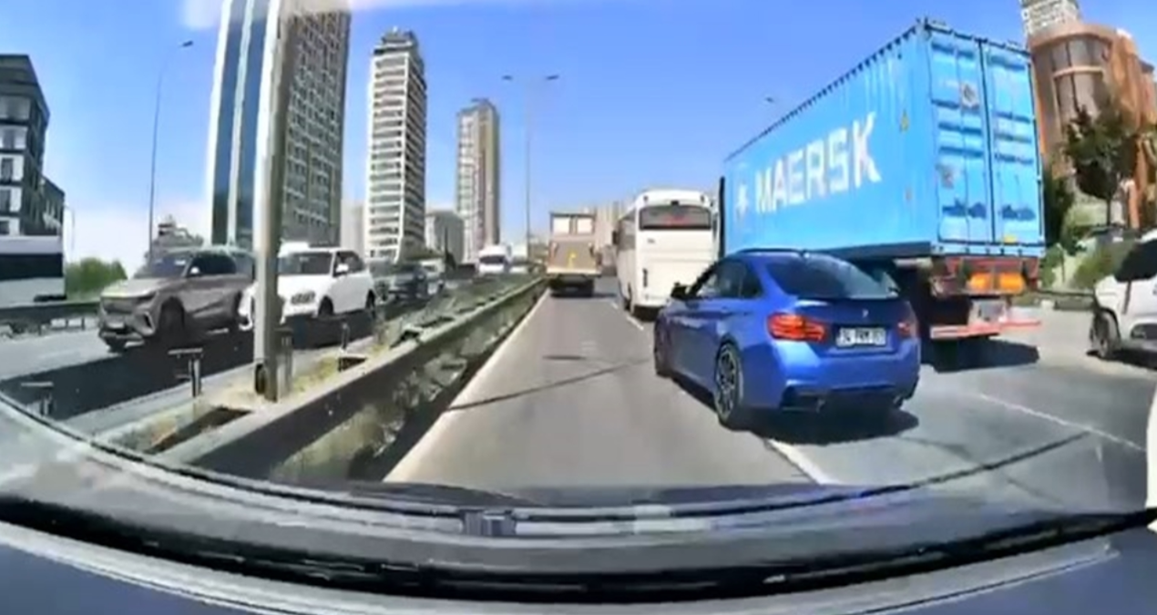 Makas atan sürücü 96 bin lira ceza yedi: Ehliyetine el konuldu!
