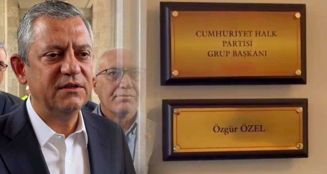 Özel’in Meclis’teki tabelası da değiştirildi