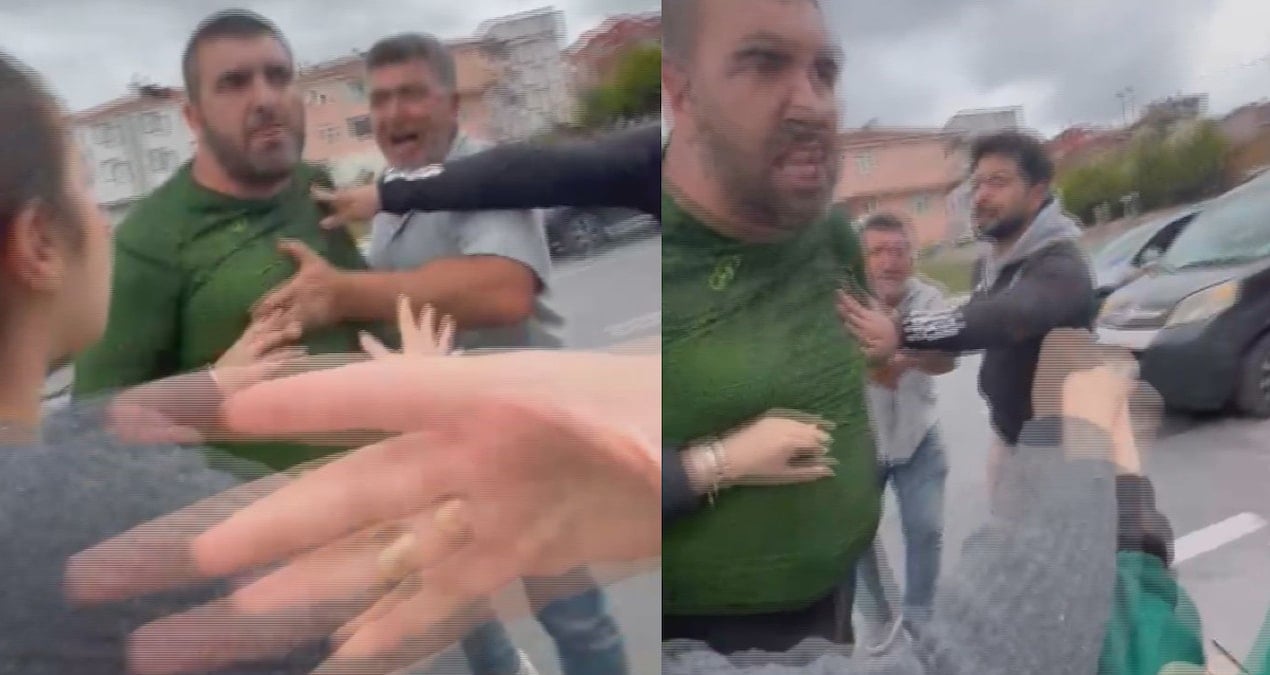 Trafikte tartıştığı kadına dehşeti yaşattı