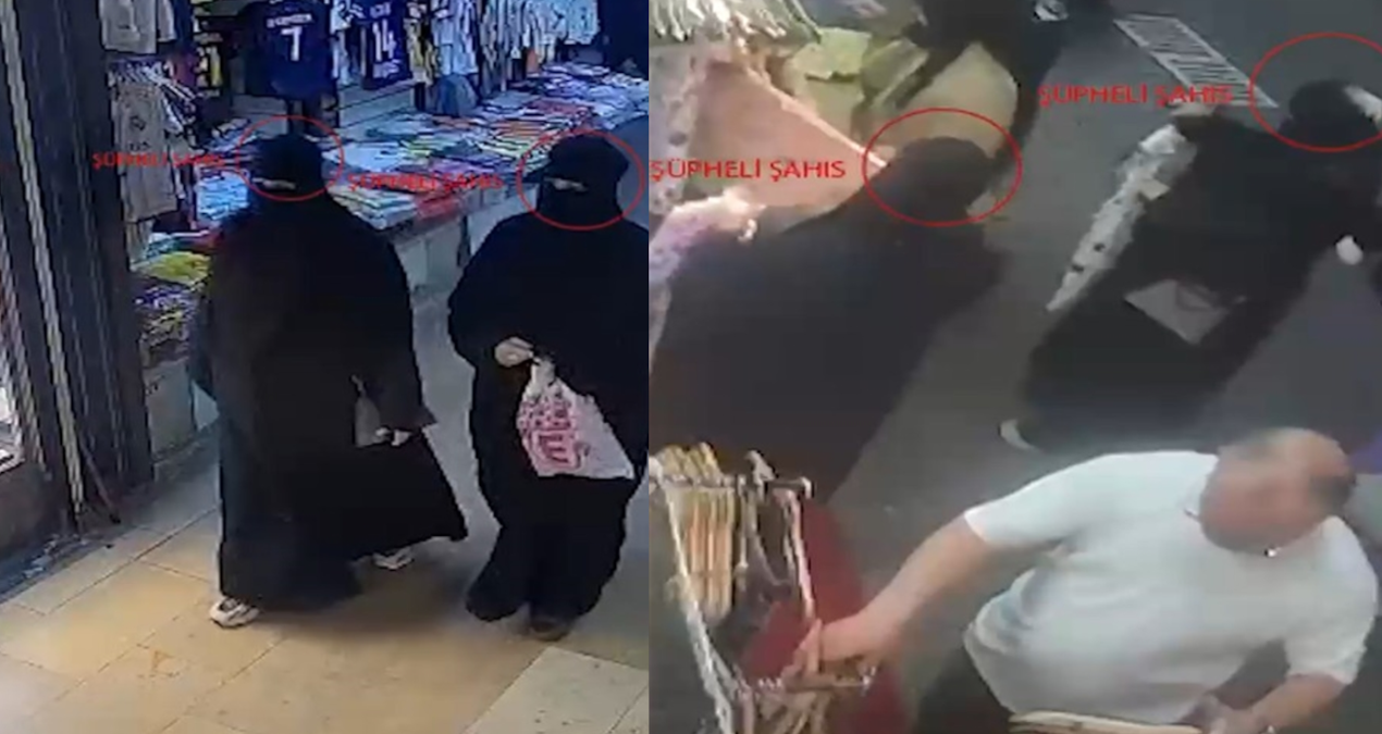 Yankesiciler tanınmamak için çarşaf giyip peçe taktı!