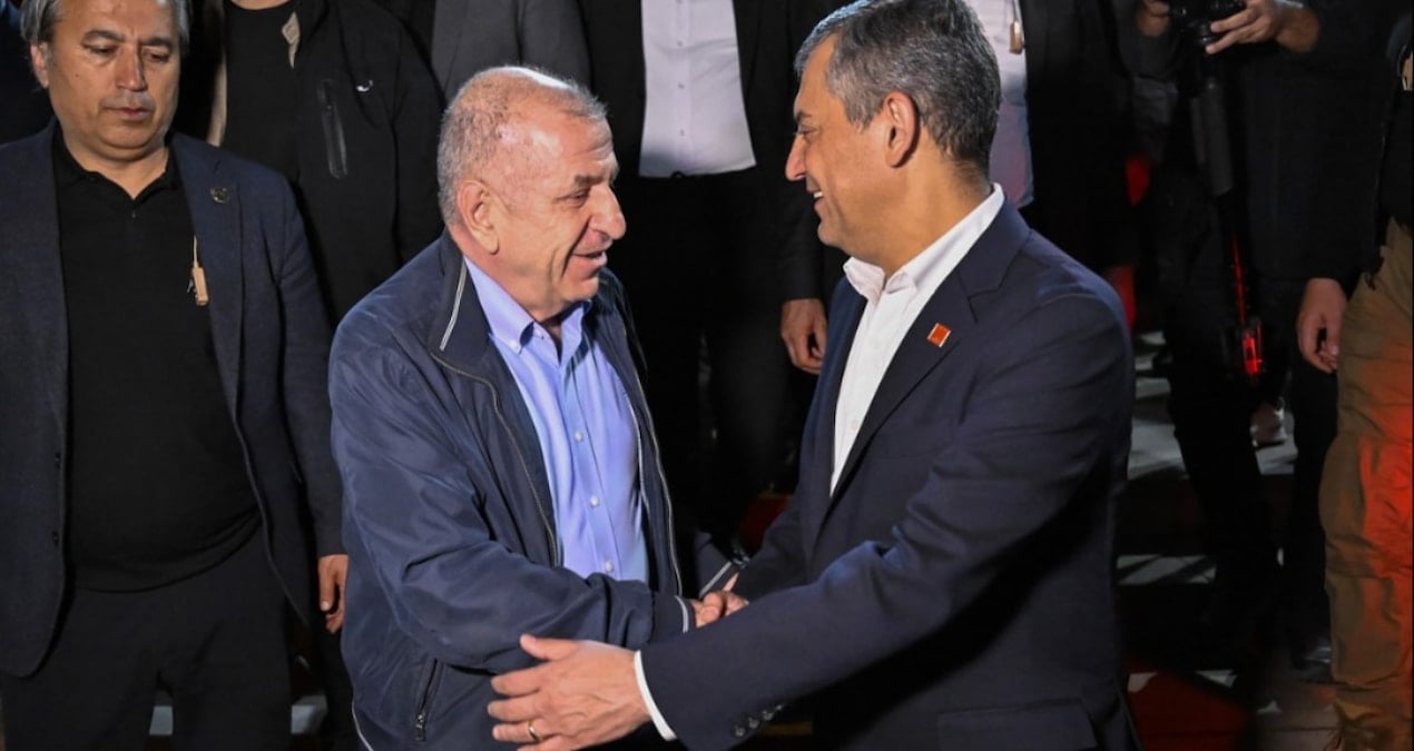 Zafer Partisi Genel Başkanı Özdağ, CHP Genel Merkezi’nde Özel ile görüştü