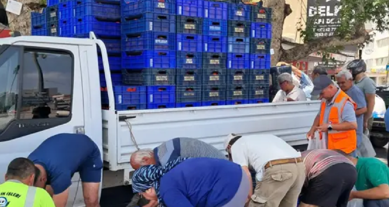 5 liradan satmak istemeyince 4 tonu bedavaya dağıttı