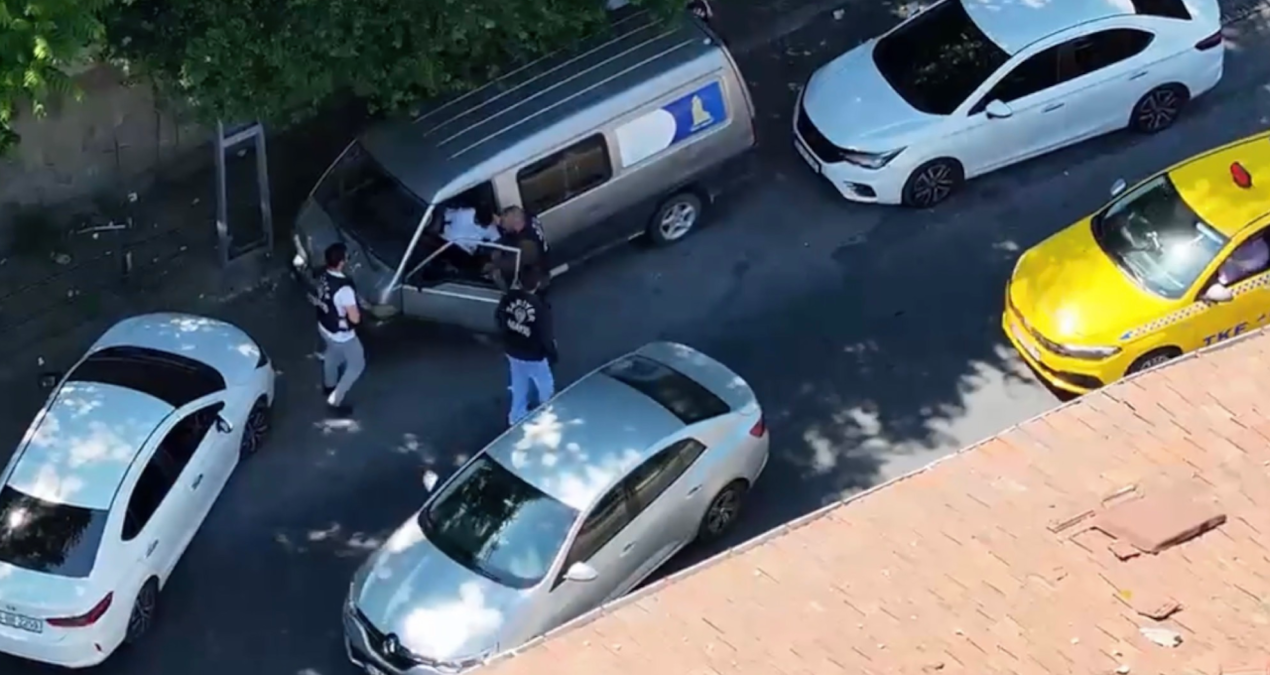 Minibüs çalıp kaçan 13 yaşındaki çocuğa dronla takip