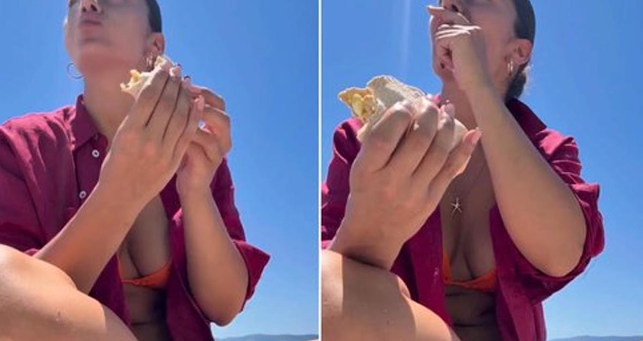 Plajdaki kadın kendisini rahatsız eden adamı paylaştı