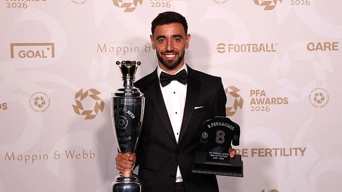 İngiltere’de yılın futbolcusu Bruno Fernandes!